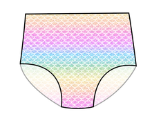 Load image into Gallery viewer, Pastel Scales Swim Ladies&#39; High Waisted Bikini Bottoms