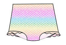 Load image into Gallery viewer, Pastel Scales Swim High Waisted Swim Bottoms