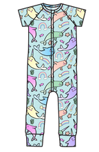 Load image into Gallery viewer, Pastel Narwhals Swim One Piece Rashguard Suit