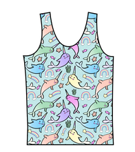 Load image into Gallery viewer, Pastel Narwhals Swim Basic Swim Top