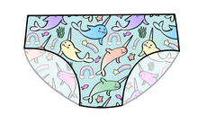 Load image into Gallery viewer, Pastel Narwhals Swim Basic Swim Bottoms