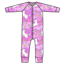 Load image into Gallery viewer, Pink Unicorn Club Swim One Piece Rashguard Suit