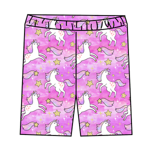 Pink Unicorn Club Swim Swim Shorts