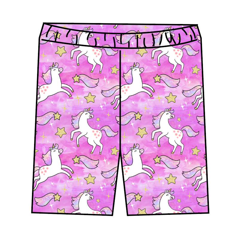 Pink Unicorn Club Swim Swim Shorts