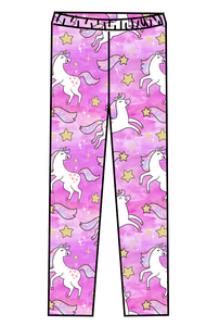 Pink Unicorn Club Swim Swim Leggings