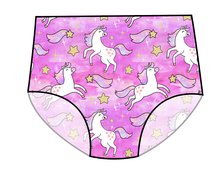 Load image into Gallery viewer, Pink Unicorn Club Swim High Waisted Swim Bottoms