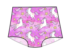 Load image into Gallery viewer, Pink Unicorn Club Swim Ladies&#39; High Waisted Bikini Bottoms