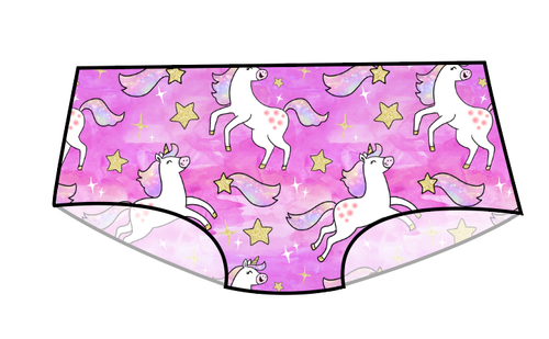 Pink Unicorn Club Swim Basic Swim Bottoms