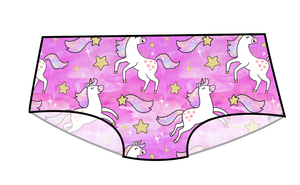 Pink Unicorn Club Swim Basic Swim Bottoms