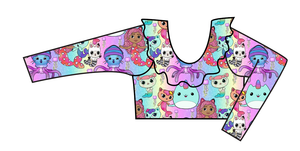 Mermazing Adventures Swim Ruffle Neck Swim Top