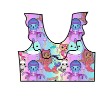 Load image into Gallery viewer, Mermazing Adventures Swim Ruffle Neck Swim Top