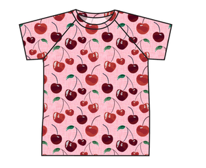 Cheerful Cherries Swim Mens' Rash Guard Top