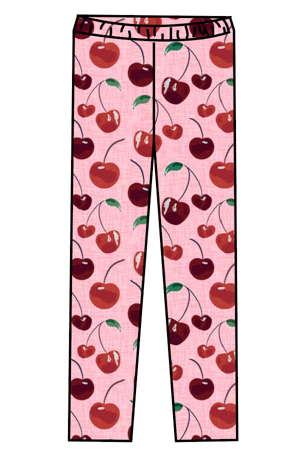 Cheerful Cherries Swim Swim Leggings