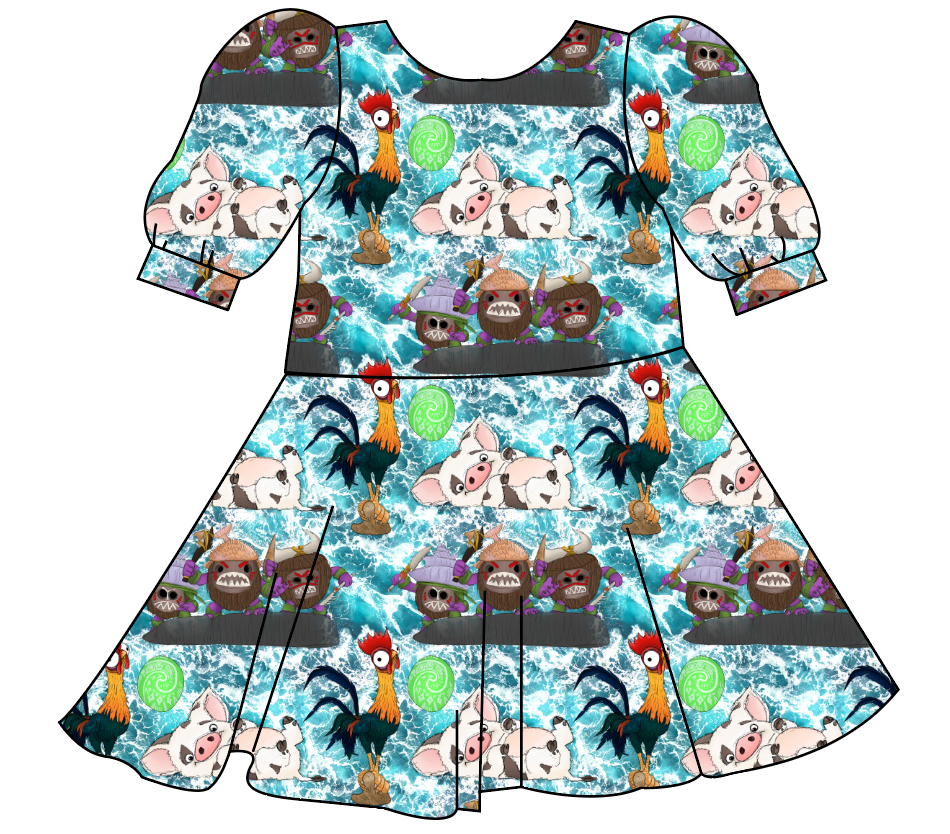 Boat Snacks Prairie Dress