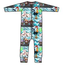 Load image into Gallery viewer, Boat Snacks Swim One Piece Rashguard Suit