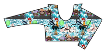 Load image into Gallery viewer, Boat Snacks Swim Ruffle Neck Swim Top