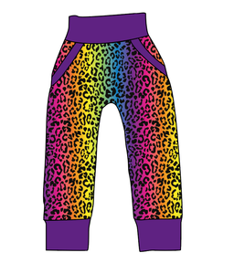 Neon Leopard Beanpole Pants And Shorts