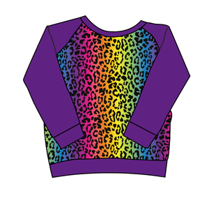 Neon Leopard Classic Hoodie (or Crewneck)