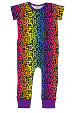 Load image into Gallery viewer, Neon Leopard Emmett Pants And Shorts T-Shirt Romper