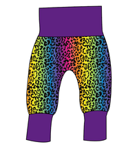 Load image into Gallery viewer, Neon Leopard Grow With Me Pants And Shorts