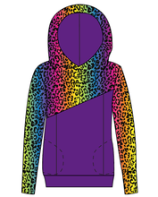 Load image into Gallery viewer, Neon Leopard Ladies Hoodie