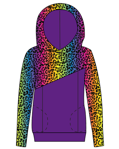 Neon Leopard Ladies Hoodie