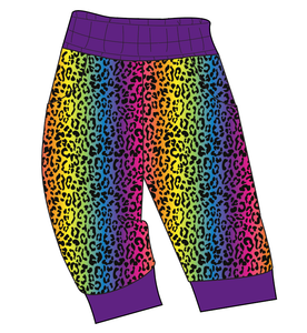 Neon Leopard Ladies' Joggers and Jogger Shorts