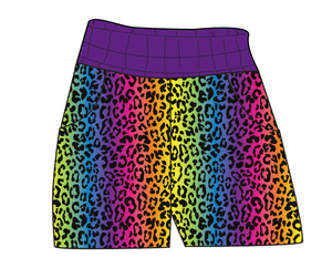 Neon Leopard Ladies' Joggers and Jogger Shorts