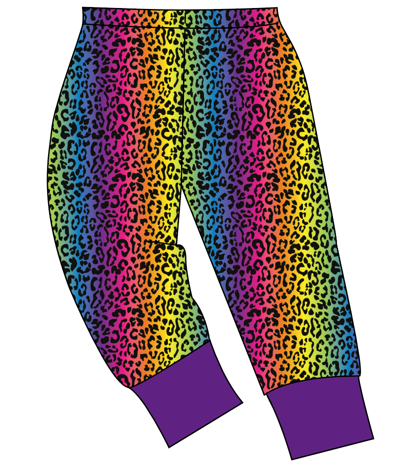 Neon Leopard Mens' Lounge Pants