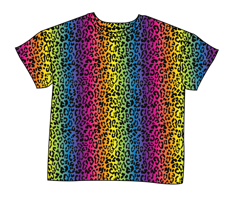 Neon Leopard Ladies' Oversized Tee