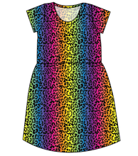 Load image into Gallery viewer, Neon Leopard Ladies&#39; Play Dress