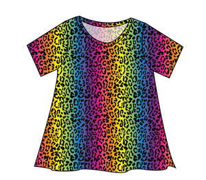 Neon Leopard Ladies' Swing Tee