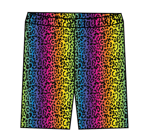 Neon Leopard Swim Swim Shorts