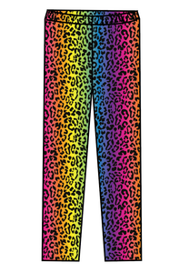 Neon Leopard Swim Swim Leggings