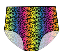 Load image into Gallery viewer, Neon Leopard Swim Ladies&#39; High Waisted Bikini Bottoms