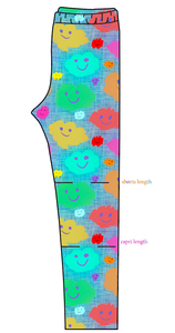 Juniper's Rainbow Clouds Basic Leggings