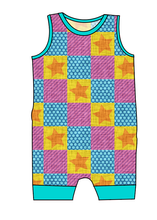 Load image into Gallery viewer, Primary Check Emmett Pants And Shorts T-Shirt Romper