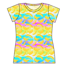 Load image into Gallery viewer, Neon Bananas Ladies&#39; Basic Tee