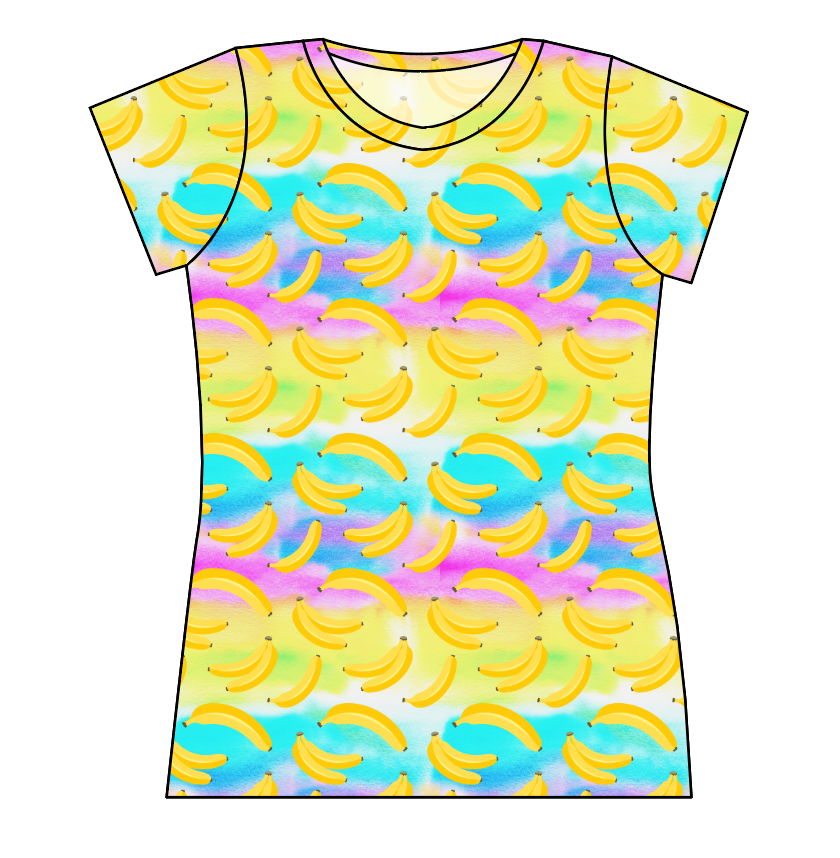 Neon Bananas Ladies' Basic Tee