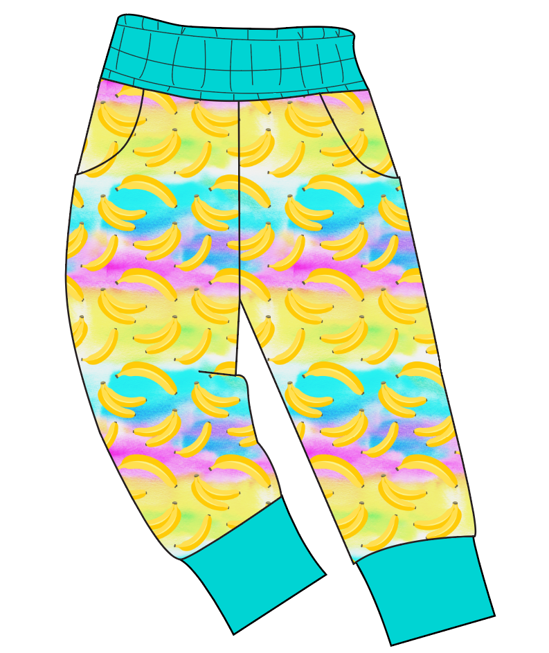 Neon Bananas Ladies' Joggers and Jogger Shorts