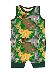 Prehistoric Pals Emmett Pants And Shorts T-Shirt Romper