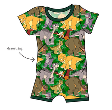 Load image into Gallery viewer, Prehistoric Pals Grow With Me Pants And Shorts Romper