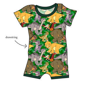Prehistoric Pals Grow With Me Pants And Shorts Romper