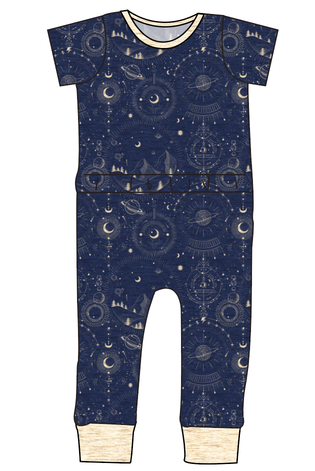 Space Explorer Bennett Pants and Shorts Length T-Shirt Romper