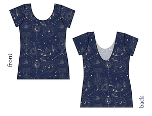 Space Explorer Ladies' Low Back Ballerina Tee