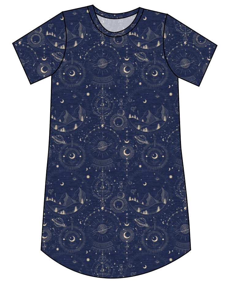 Space Explorer Ladies' T-Shirt Dress