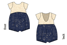 Load image into Gallery viewer, Space Explorer Low Back Romper and Bubble Romper