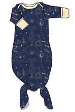 Load image into Gallery viewer, Space Explorer Newborn Knotted Gown