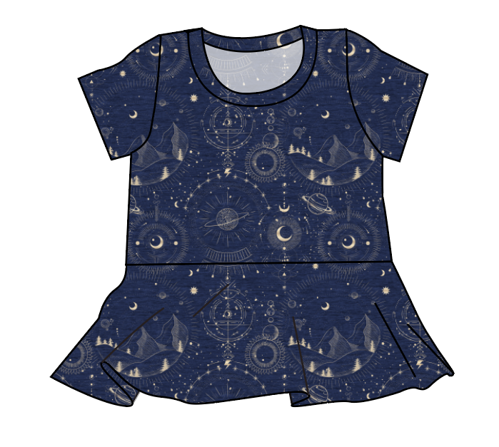 Space Explorer Peplum Top
