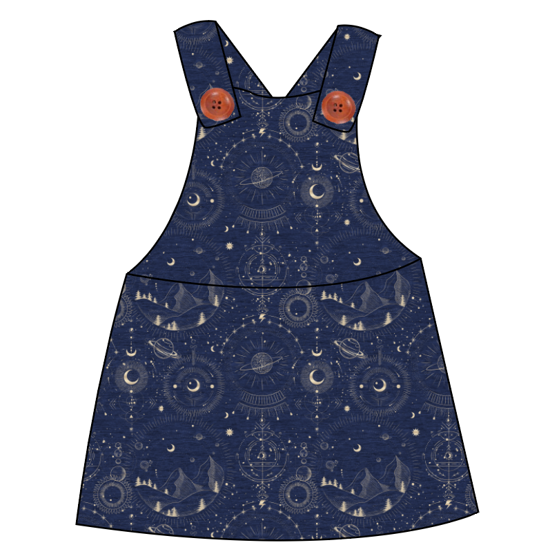 Space Explorer Skirt-Alls